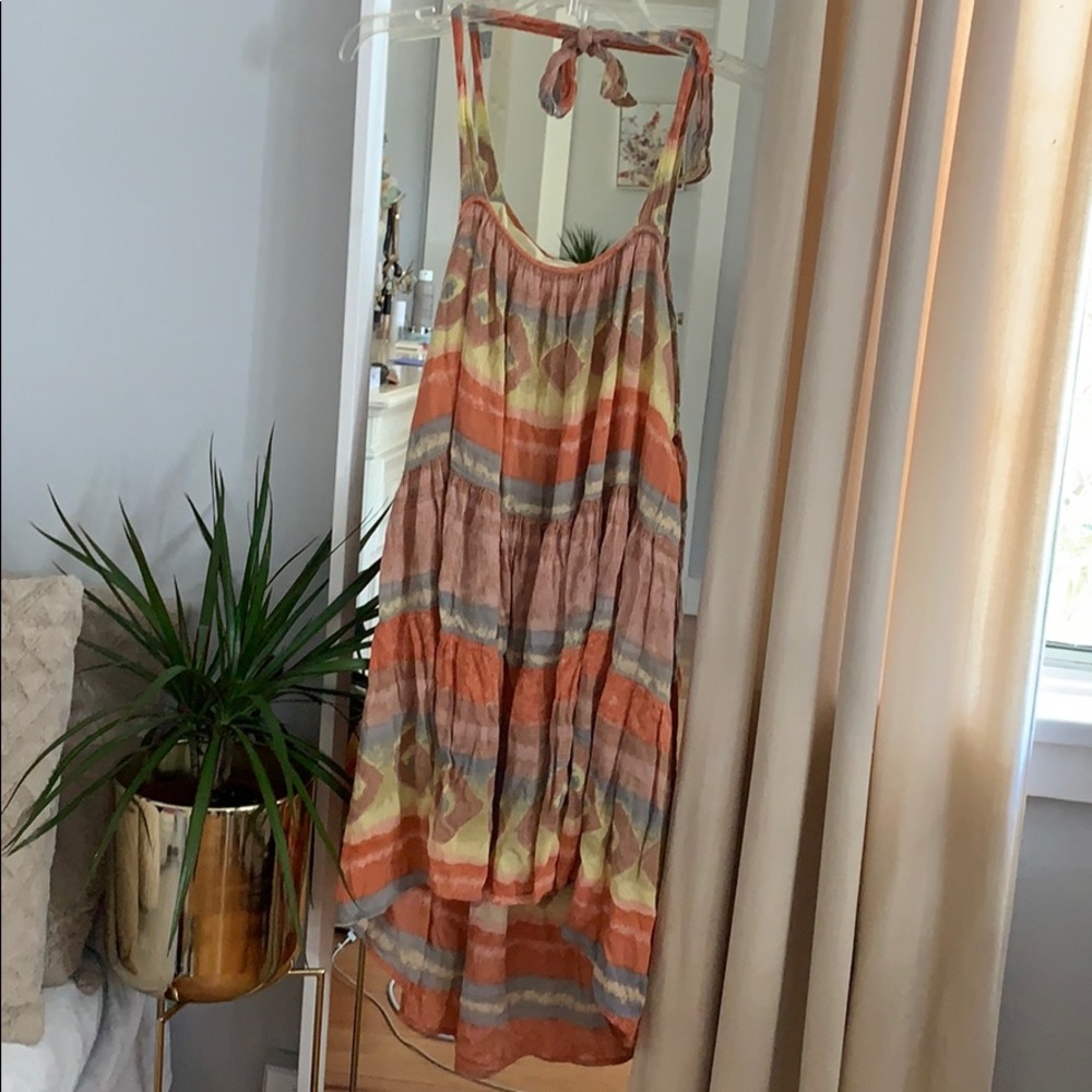 Boho chic halter dress